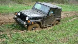 Stock Jeep Wrangler off road TJ 4x4 [upl. by Tyrrell642]