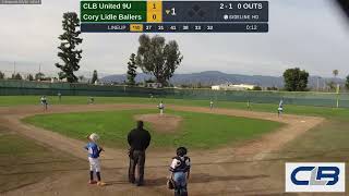 Cory Lidle Baseball United 9U vs Cory Lidle Ballers 20230107 [upl. by Roee]