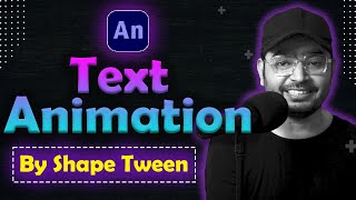 How to create Text Animations by shape tween  Animator Studio [upl. by Mahau]