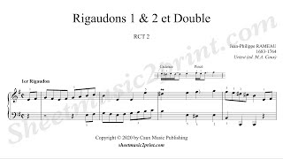 Rameau  Rigaudons 1 amp 2  Double RCT 2  Urtext [upl. by Nevla682]