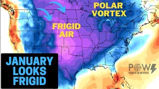 January Looks Frigid Early Thoughts on Stratospheric Warming Event  POW Weather Channel [upl. by Anivid]