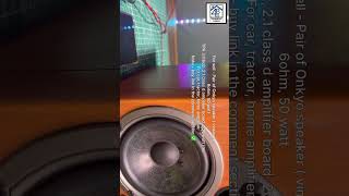 Tpa 3116d2 class d amplifier testing with Vintage Onkyo speaker shorts yiutubeshort viral trend [upl. by Annnora]