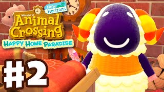 Home with a Fireplace  Animal Crossing New Horizons  Happy Home Paradise DLC  Gameplay Part 2 [upl. by Cletus]