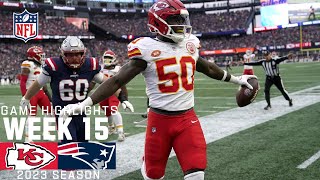 Kansas City Chiefs vs New England Patriots  2023 Week 15 Game Highlights [upl. by Lindo]