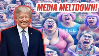 MEDIA MELTDOWN over Trumps Victory 2024 [upl. by Nedmac965]