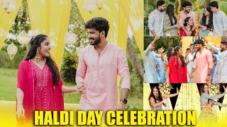 HALDI DAY CELEBRATION 💛  ANJITHA ❤️ AMAL  PULLOTHI [upl. by Shermie]