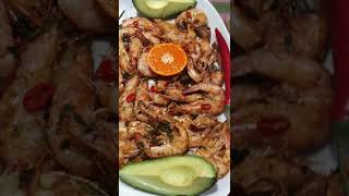 shorts prawns with ginger singapour style Hot and tasty easy to do [upl. by Nordna]