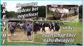 Drenthe  Oogstfeest in het buurtschap Lhee [upl. by Nwahshar]