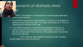 Diathesis stress model [upl. by Nhor]