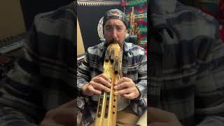 Triple Native American Style Flute INSANITY Made by Elemental Flutes [upl. by Aneelas]