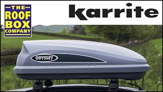 Karrite Odyssey 325 roof box  How to fit on steel roof bars [upl. by Bergh]