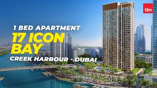 Spacious 1 Bed Apartment in 17 Icon Bay Creek Harbour  Dubai [upl. by Nussbaum273]