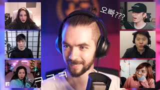 streamers react to Jacksepticeye speaking FLUENT korean Jae from DAY6 Sykkuno LilyPichu [upl. by Nocaed]