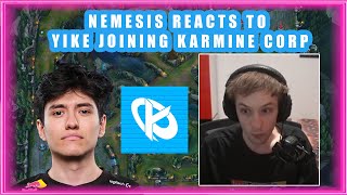 Nemesis Reacts to YIKE Joining KARMINE CORP 👀 [upl. by Northington246]