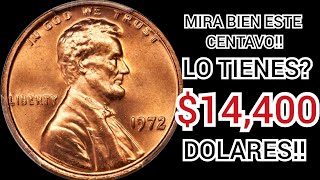 💸💰CUIDADO👉MUY VALIOSO CENTAVO LINCOLN CENT 1972 DOUBLED DIE💰LO TIENES [upl. by Melisandra]