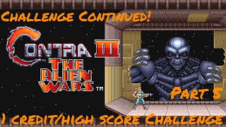 CHALLENGE CONTINUED  Contra III  The Alien Wars SNES Ep 5 razaisretro [upl. by Genni]