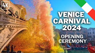 Venice Carnival 2024 Opening Ceremony [upl. by Ehrlich]