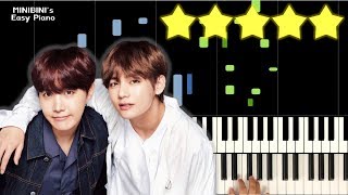 BTS  A Brand New Day BTS World OST Pt2 feat Zara Larsson 《Piano Tutorial》 ★★★★★ [upl. by Naginnarb]