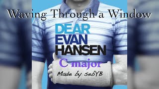 Waving Through a Window Alto keyC major  Dear Evan Hansen Karaoke instrumental with lyrics [upl. by Meid377]