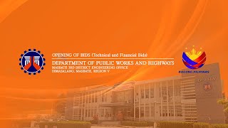 Procurement Livestream for DPWH Masbate 3RD DEO on November 27 2024 [upl. by Ducan]