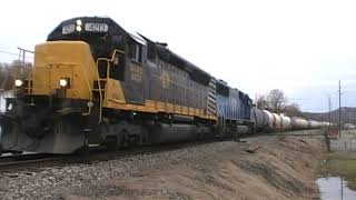 Kanawha River Railroad Freight Train At Charleston West Virginia [upl. by Vivl]