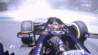 Realistic Abu Dhabi Vettel RB9 Hotlap and Donuts F1 2013 [upl. by Nylirem]