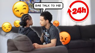 IGNORING MY BOYFRIEND FOR 24 HOURS PRANK💔 HE CRIED🥹 [upl. by Anma816]