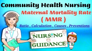 Maternal Mortality Rate MMR  Ratio  Calculation of MMR  Causes  Preventions In hindi  Rims [upl. by Stewart875]