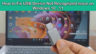 How to Fix USB Device Not Recognized Issue on Windows 10  11 [upl. by Darnell]