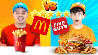 McDonald’s vs Five Guys The Ultimate Delivery Food Champion [upl. by Adnolahs]