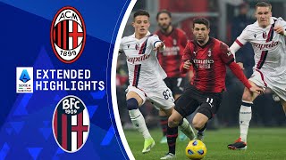 AC Milan vs Bologna Extended Highlights  Serie A  CBS Sports Golazo [upl. by Terzas]