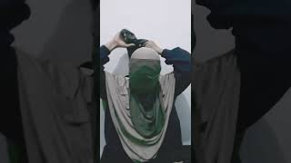 Tutorial masker hijab style fullpace brlapisquot minat req DM Instagram 👌🏻 [upl. by Anirehtak389]