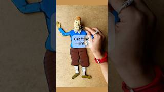 Tintin Crafted from Discarded Materials tintin halloweencostume diy asmr art ecoart shorts [upl. by Kendy831]