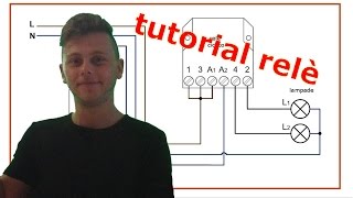 relè ciclico tutorial collegamento relè commutatore [upl. by Inalak]