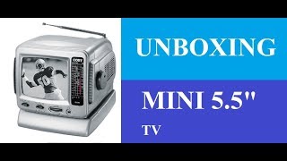 MINI PORTABLE 55quot BLACK AND WHITE TV पुराने ज़माने का टीवी [upl. by Silma]