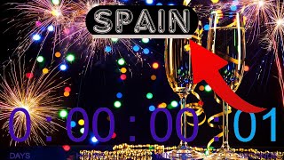 Spain NEW YEARS 2024 COUNTDOWN LIVE🔴 247  UTC1 Time zone New Year Countdown [upl. by Lian]