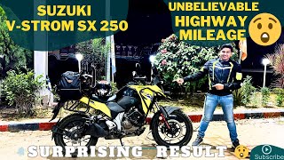 Suzuki V Strom SX 250 Highway Mileage Test with Luggage Speed  80 to 105 kmh  Realworld Milage [upl. by Netsuj]