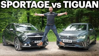 £25k used SUV challenge Kia Sportage vs Volkswagen Tiguan – which is best [upl. by Leahcimrej534]