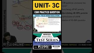 CSIR Practice Question  Unit 3 Fundamental Processes  Topic C Protein synthesis and processing [upl. by Ward]