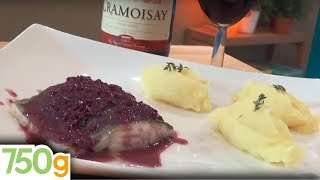 Recette de Cabillaud confit sauce beurre rouge purée à lhuile dolive  750g [upl. by Ardekal]