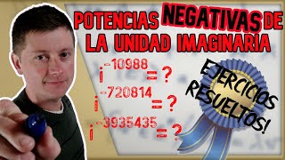 Números complejos  Potencias negativas de la unidad imaginaria  Ejercicios resueltos [upl. by Honna]