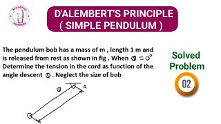 DAlemberts Principle  Kinetics  Problem 2 [upl. by Abigael]