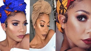 HOW TO STYLE TURBANS AND HEAD WRAPS  4 TO 5 DIFFERENT STYLES [upl. by Veradia]