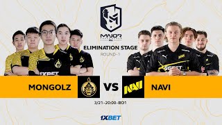 MONGOLZ vs NAVI  PGL Major 2024  Elimination Stage  Day 1  MN cast [upl. by Balf326]