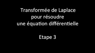 Résoudre une équa diff avec la TDL  3 Déterminer loriginal yt [upl. by Zetrok]