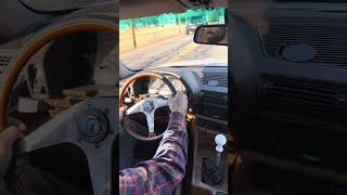 BMW E32 750iL V12 Manual swapped POV exhaust and intake driving sound [upl. by Lseil]