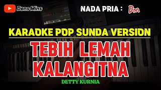 TEBIH LEMAH KALANGITNA  DETTY KURNIA  KARAOKE POP SUNDA VERSION  NADA PRIA Dm [upl. by Cyrilla]