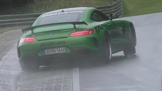 Mercedes AMG GT R Drifting on the Nürburgring [upl. by Anayhd992]