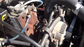 How to check for air in fuel lines on a Ford 69 amp 73 IDI Diesel [upl. by Elke522]