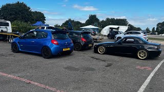 RENAULTSPORT Clio 197 vs Clio 200 Castle Combe track battle [upl. by Ecirahs]